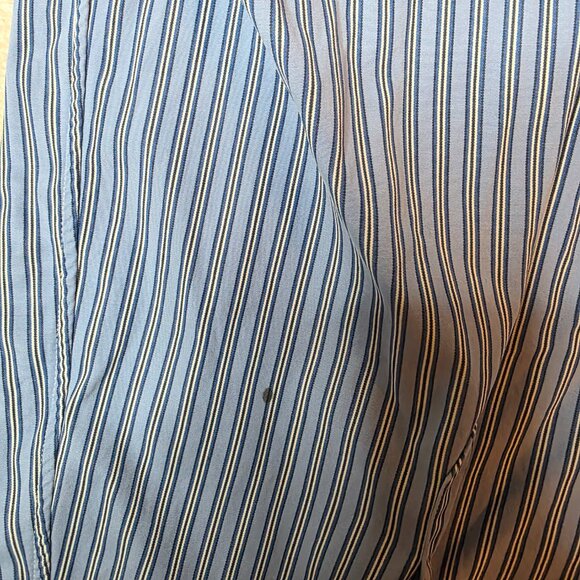 Ralph Lauren Classic Fit Striped Button Down Shirt Men’s XXL Blue Long Sleeve Po - Picture 4 of 7